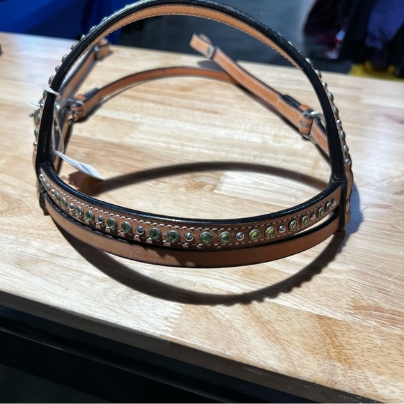 New Riata headstall light green stones - Picture 5 of 5